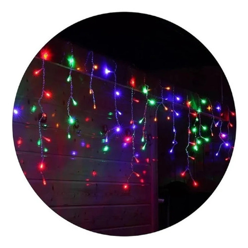 Pisca-pisca Colorido Decoração Cascata Lâmpadas Led Natal 127v