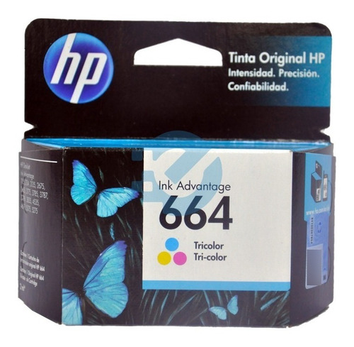 Cartucho Hp 664 Tricolor Original F6v28al Verifcable Sellado