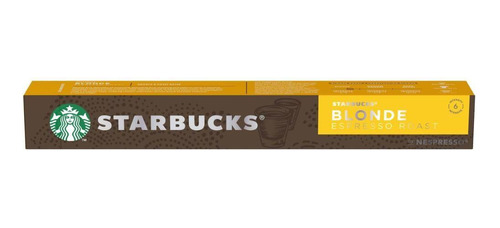 Café Starbucks Blonde Espresso Roast 10 Cápsulas 53g