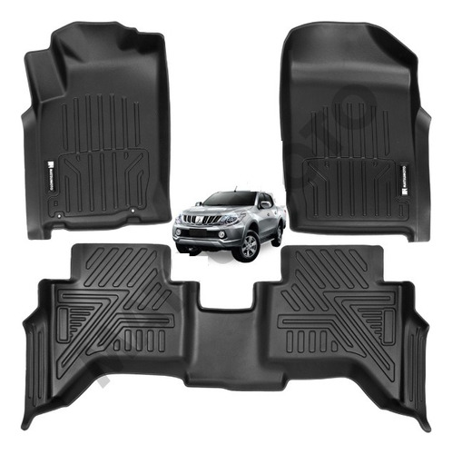 Set Pisos Rigidos Tipo Bandeja Mitsubishi L200 (2009-2015)