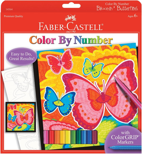 Faber-castell Color By Number Bloomin Butterflies Color Y 1