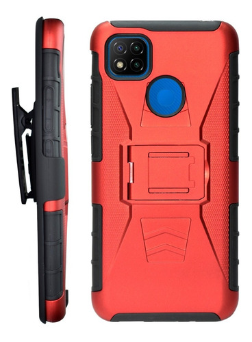 Funda Uso Rudo 3 En 1 Colores Xiaomi Redmi 9c