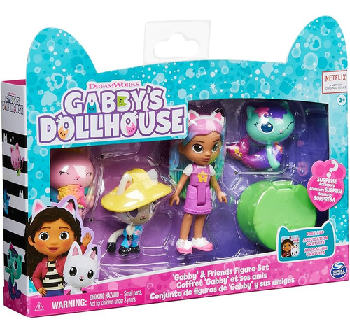 Gabby's Dollhouse Juego De Figuras De Gabby Y Sus Amigos