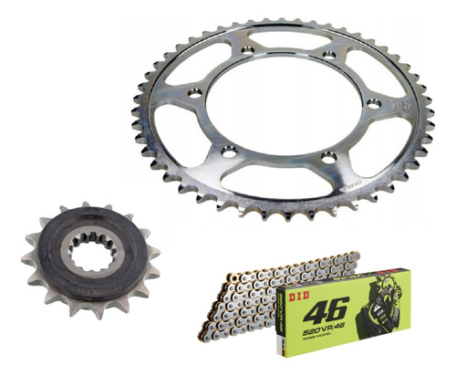 Kit Transmisión Yamaha Mt07 Tracer Jt Sprocket+didvr46 17/19