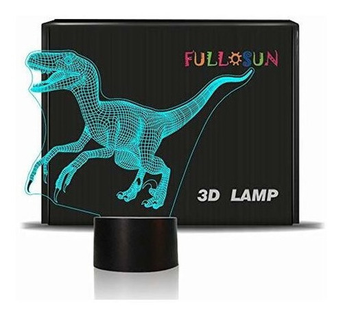 Fullosun Ilusion 3d Martian Y Deco Luz Tactil Boton 7 Col