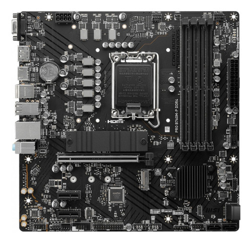 Tarjeta Madre Msi Micro-atx Pro B760m-p Ddr4, S-1700 128gb