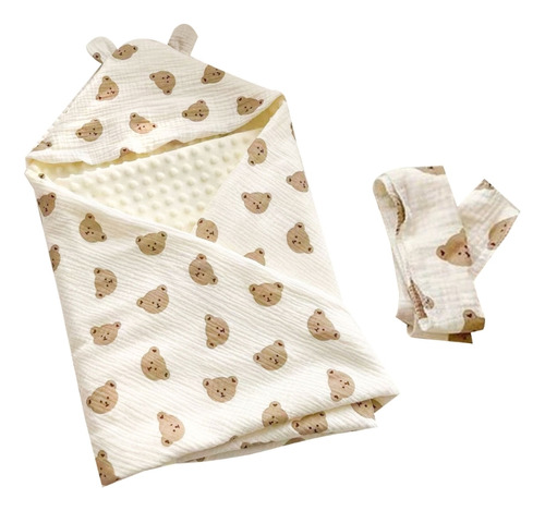 Saco De Dormir Swaddle Blanket Con Capucha Para Bebés