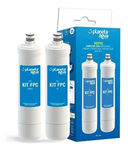 Kit Refil Filtro Fpc Compatível Bebedouro Cânovas Ppf5 E T33