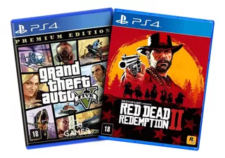 Combo Gta 5 Premium Edition + Red Dead Redemption 2 Ps4