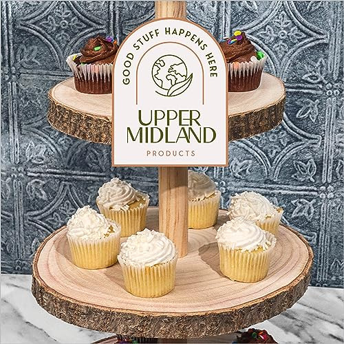 Torre De Postres Rústica De 4 Niveles Para Eventos Y Bodas