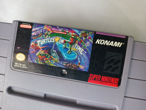 Tmnt Turtles 4 Turtles In Time Para Super Nintendo Snes (Usado)