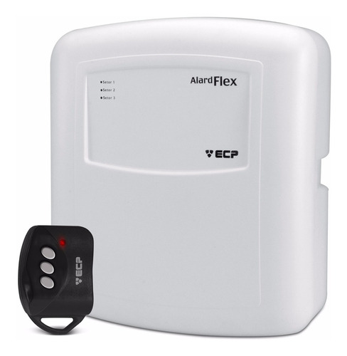 Central Alarme Residencial Ecp Alard Flex 3 Zonas Controle