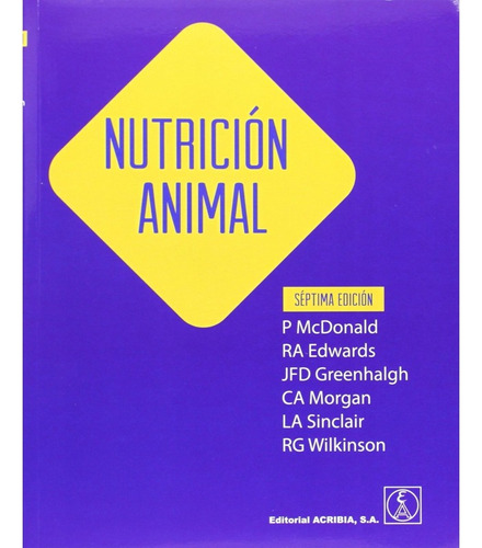 Nutrición Animal P. Mcdonald Libro