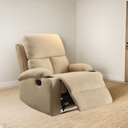 Sillón Reposet Reclinable Manual De Tela Contemporáneo Rosia