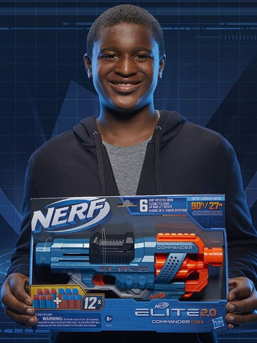 Pistola Nerf Elite 2.0 Con 12 Dardos Original Hasbro