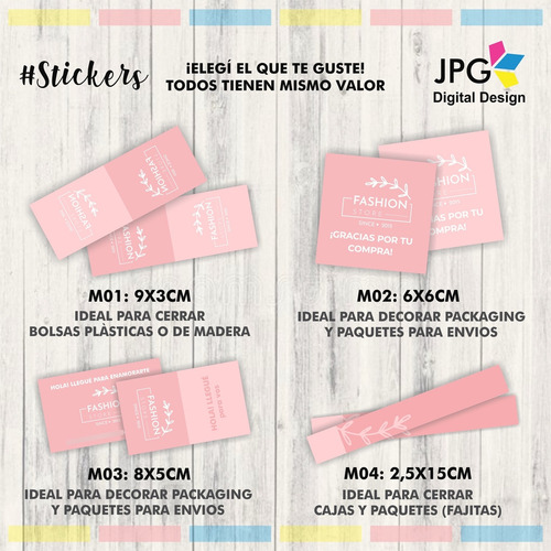 Kit Emprendedor: 100 Tarjetas 100 Tags 100 Stickers + Diseño