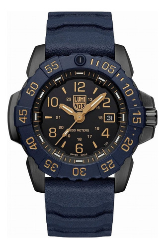 Reloj Luminox Navy Seal Back To The Blue 45mm Xs.3255.cb.nsf Azul Oscuro Azul Oscuro Negro