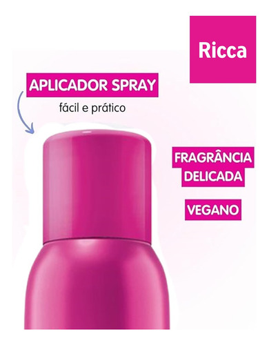 Kit Shampoo A Seco Menta E Condicionador A Seco Ricca 150ml