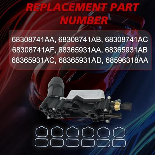 68596318ab - Carcasa Del Filtro De Aceite Del Motor, Compati