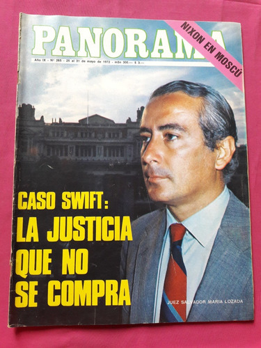 Revista Panorama Nº 265 Año 1972 Caso Swift - Lozada - Nixon