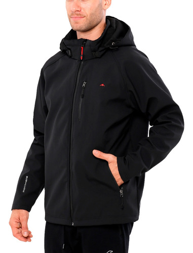 Campera Montagne® Hombre Softshell Shark Skin