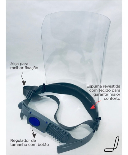 Máscara Proteção Facial, Face Shield, Protetor Facial