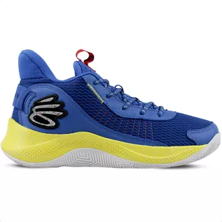 Bota Stephen Curry Basquete Under Armour Curry Tênis Golden