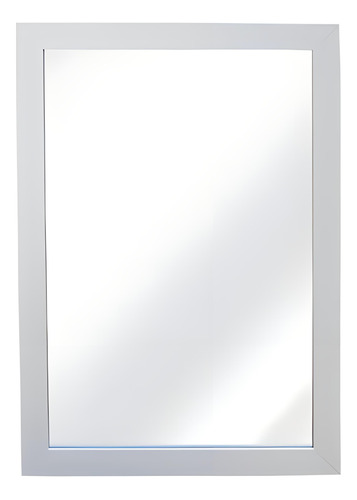 Espejo Decorativo De Baño O Tocador Rectangular 49x34 Blanco
