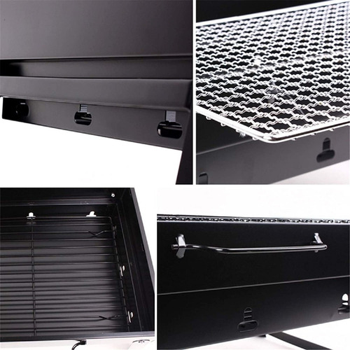 Imagen 3 de 3 de Mini Parrillera Plegable De Carbon Portatil Parrillera
