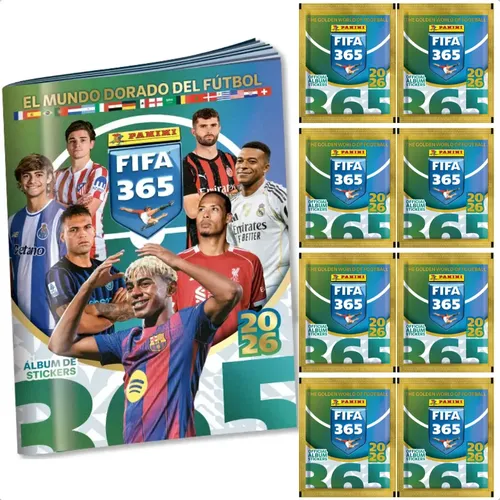 Álbum Fifa 365 2026 + 50 Figurinhas (10 Envelopes) | MercadoLivre