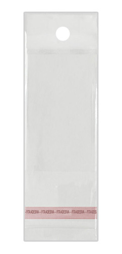 Imagem 1 de 3 de Saco Adesivado Transparente Com Solapa 5x12 Pacote 100 Un