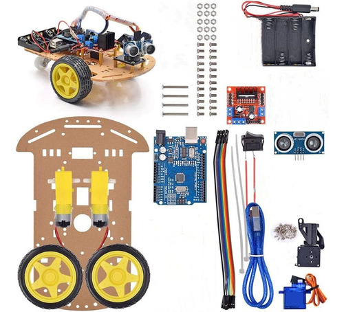 Smart Robot Car 2wd Chasis Kit Compatible Con Arduino