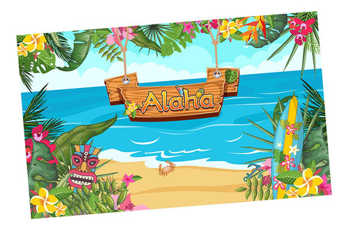 180x110cm Fotografia Cenários Havaiano Aloha Festa Mar