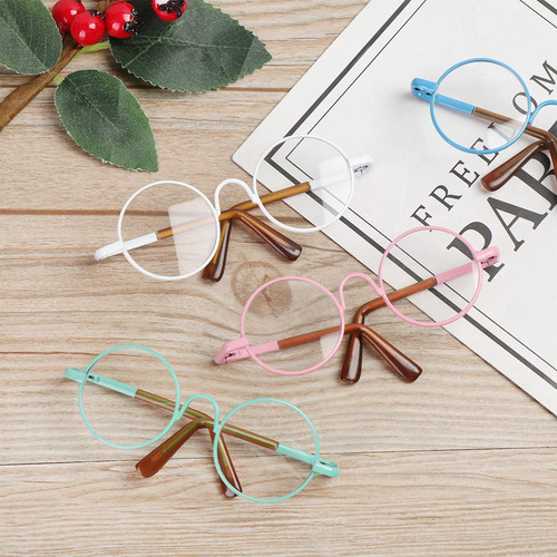 Gafas En Miniatura Con Lentes Transparentes Para Muñecas Con