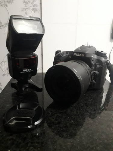 Câm Fot Marca Nikon D7100 C/ Lente 18 X 105 + Flash Sb700