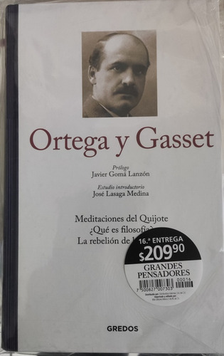 Grandes Pensadores Gredos #16 Ortega Y Gasset