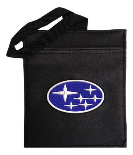 Bolsa  De Basura Para Carro Subaru Logo Azul Blanco