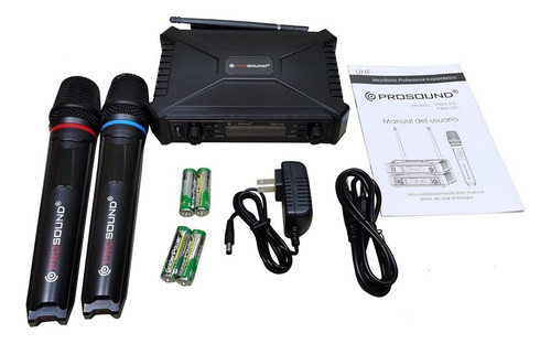 Prosound® Pwm-22d Sistema Inalámbrico Doble De Microfono
