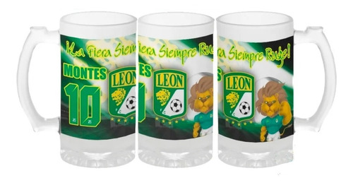 Tarro Cervecero Personalizado Club León Liga Mx Regalo