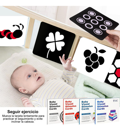 Tarjetas Flash De Alto Contraste Para Niños, 64 Tarjetas