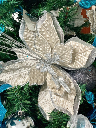 Arvore Natal Decorada 1,50m Prata Rose 350 Hastes 45 Enfeite | Frete grátis Arvore Natal Decorada 1,50m Prata Rose 350 Hastes 45 Enfeite | Frete grátis