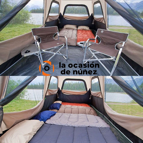 Imagen 7 de 10 de Carpa 8 Personas Coleman Instant Automatica Camping + Bolso