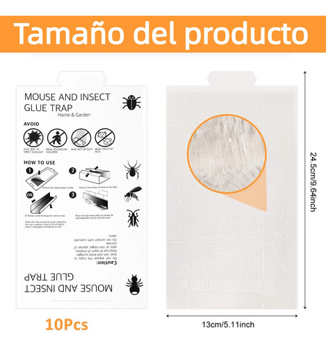 10 Pzs Mata Extermina Cucarachas De Trampas Para Insectos
