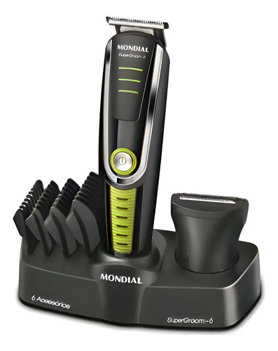 Aparador de Pelos Super Groom 06 Mondial 6W Bivolt BG-04
