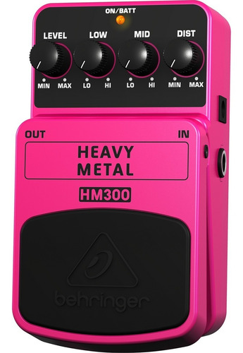 Behringer Hm300 Heavy Metal Pedal De Distorsión P/ Guitarra