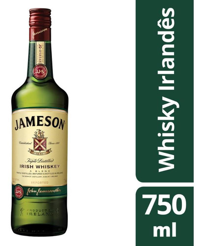 Jameson Tridestilado Irlanda 750 mL