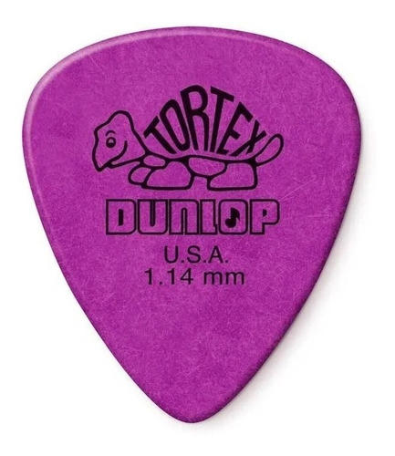 Palheta Dunlop Tortex Roxa 1.14mm (pacote C/ 6)