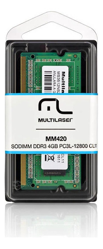 Memória RAM  4GB 1 Multilaser MM420