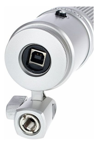 Micrófono Superlux E205u Condensador Usb Color Gris