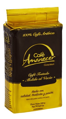 Caja 12 Cafe Molido Empaque Al Vacio Amanecer 250gr 0485 Ml.